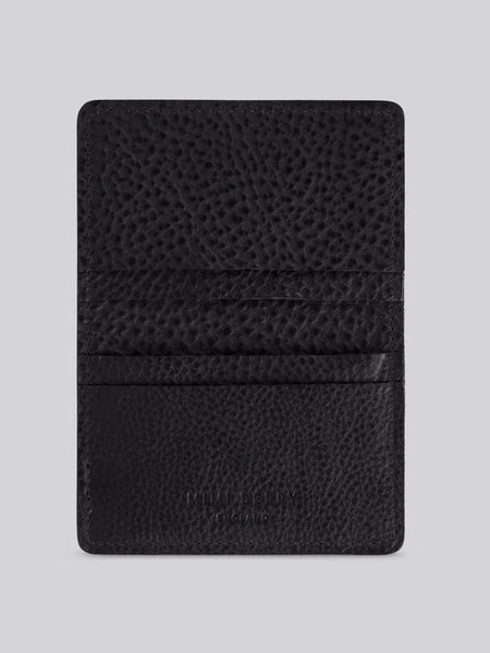 Bifold Card Wallet - Grainy Black