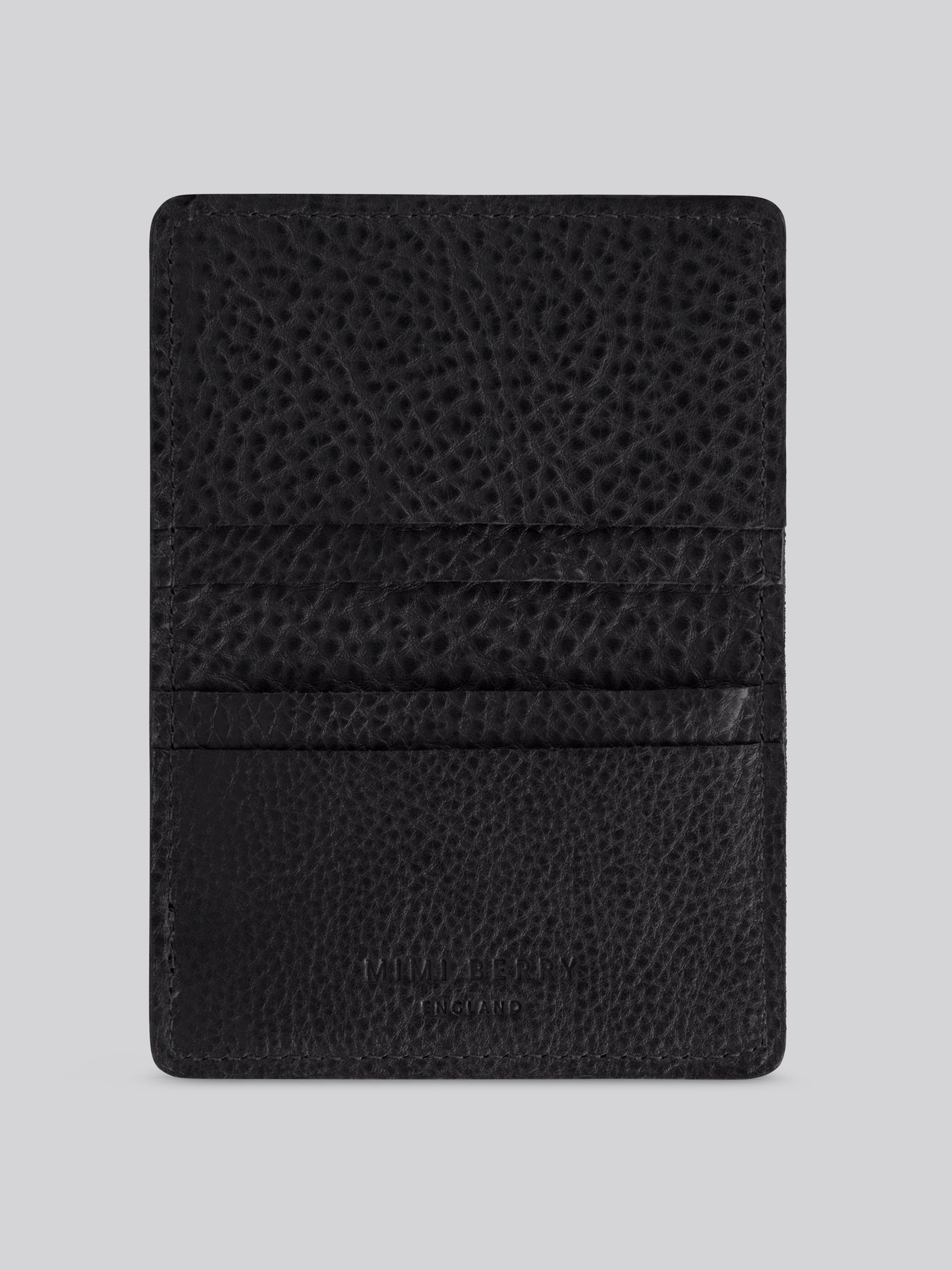 Bifold Card Wallet - Grainy Black}