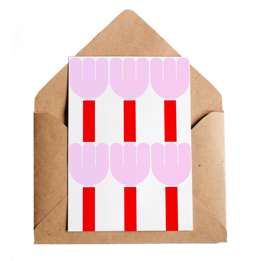 Tulips in Pink and Red