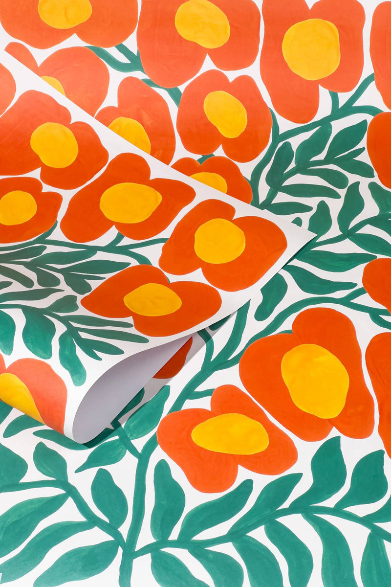Fluttering Flowers Gift Wrap