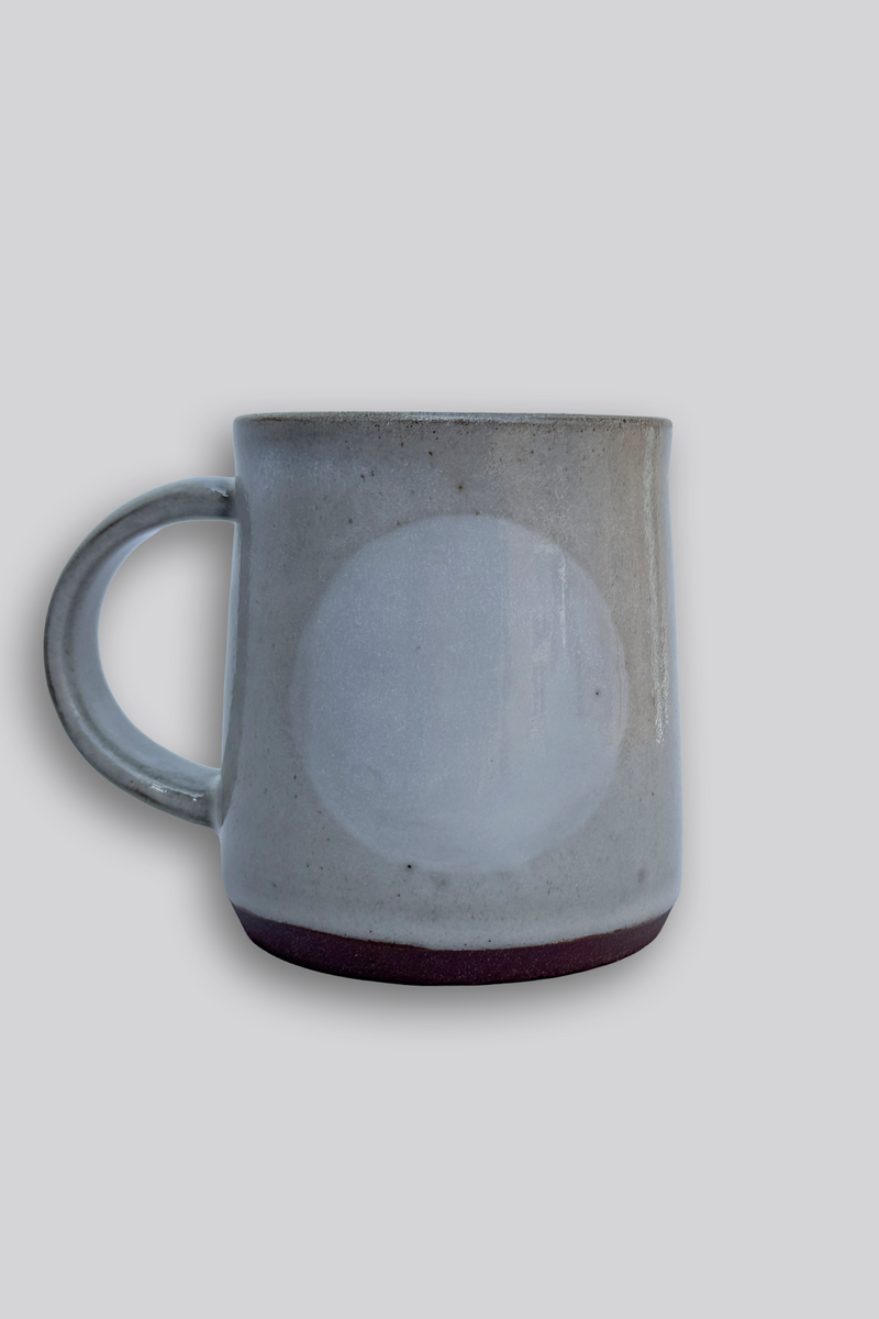 Hand-thrown Ceramic Full Moon Tapered Mug by Mutai Ceramics