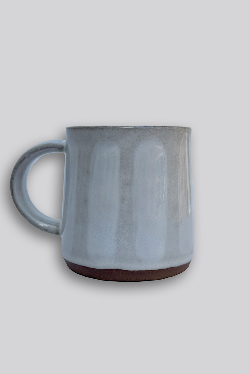 Hand-thrown Ceramic Stripe Tapered Mug by Mutai Ceramics