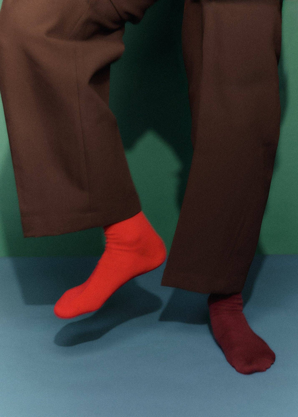 Postbox Red Merino Socks by Pairs Socks - L
