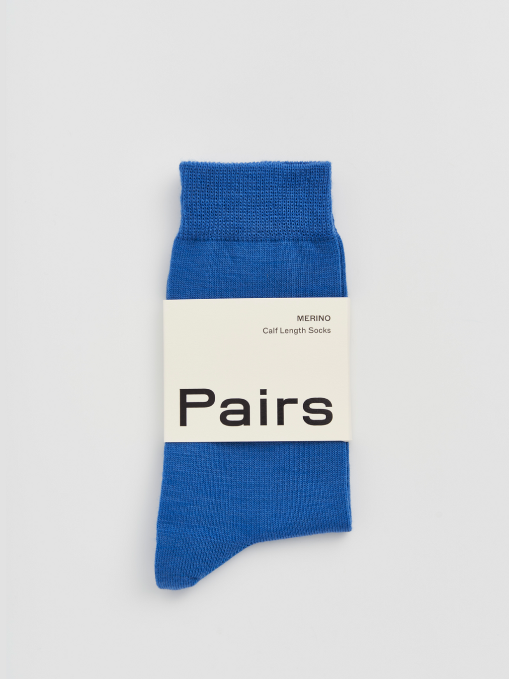 Strong Blue Merino Socks by Pairs Socks - L