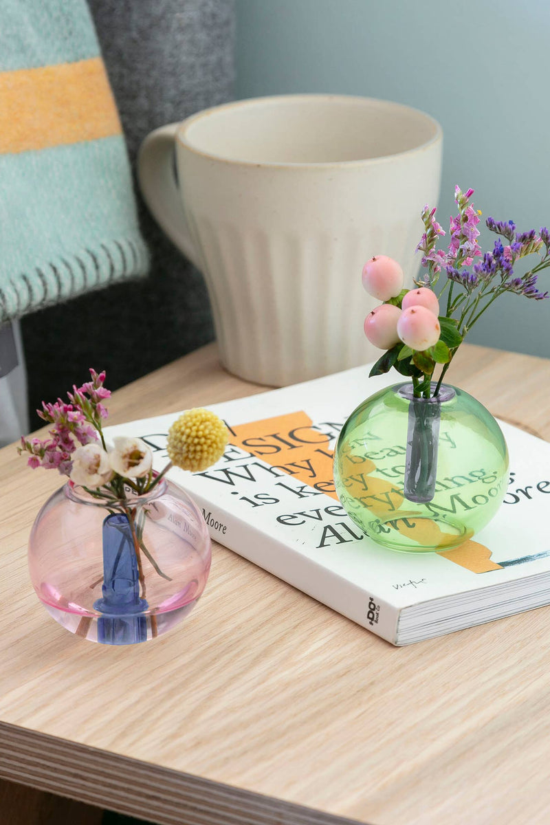 Mini Bubble Glass Vase: Lilac and Ginger