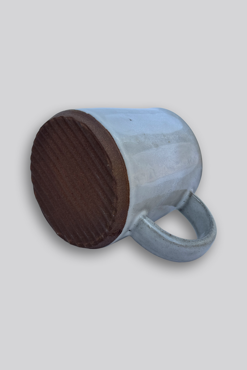 Hand-thrown Ceramic Stripe Tapered Mug by Mutai Ceramics