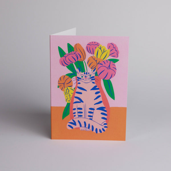 Orange Bouquet Cat