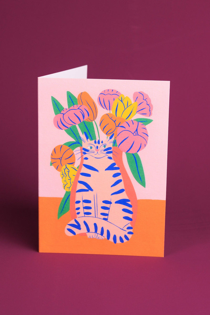 Orange Bouquet Cat