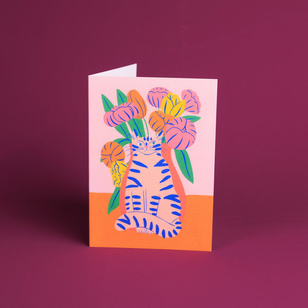 Orange Bouquet Cat