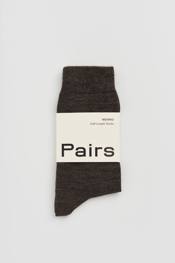 Merino Socks - Earth Brown