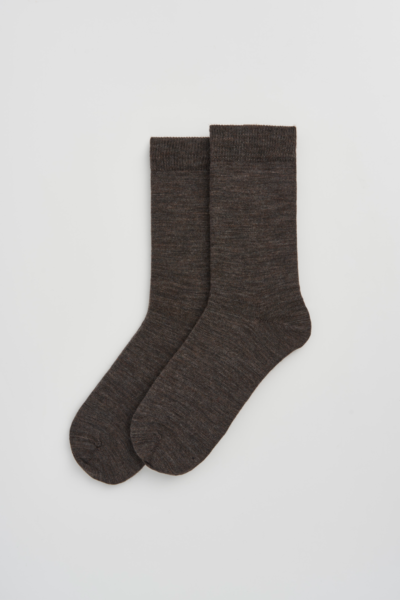 Merino Socks - Earth Brown