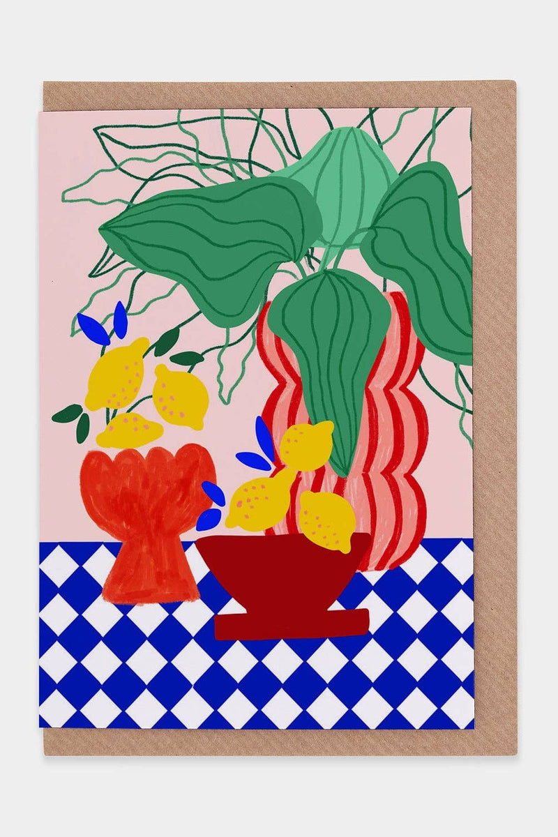 Blue Tiles & Lemons