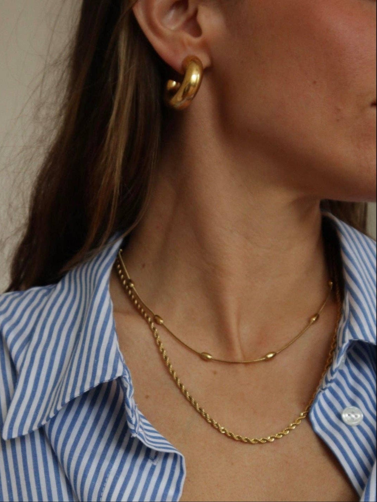 Tern Chunky Hoop Earrings
