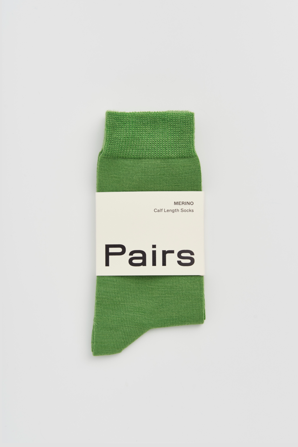 Grass Green Merino Socks by Pairs Socks  - L
