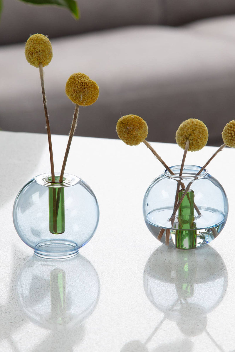 Mini Bubble Glass Vase: Lilac and Ginger
