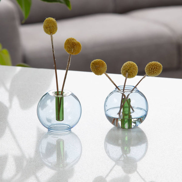 Mini Bubble Glass Vase: Lilac and Ginger