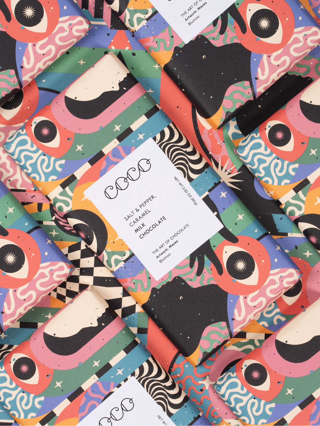 Salt & Pepper Caramel Milk Chocolate Bar 80g by COCO Chocolatier