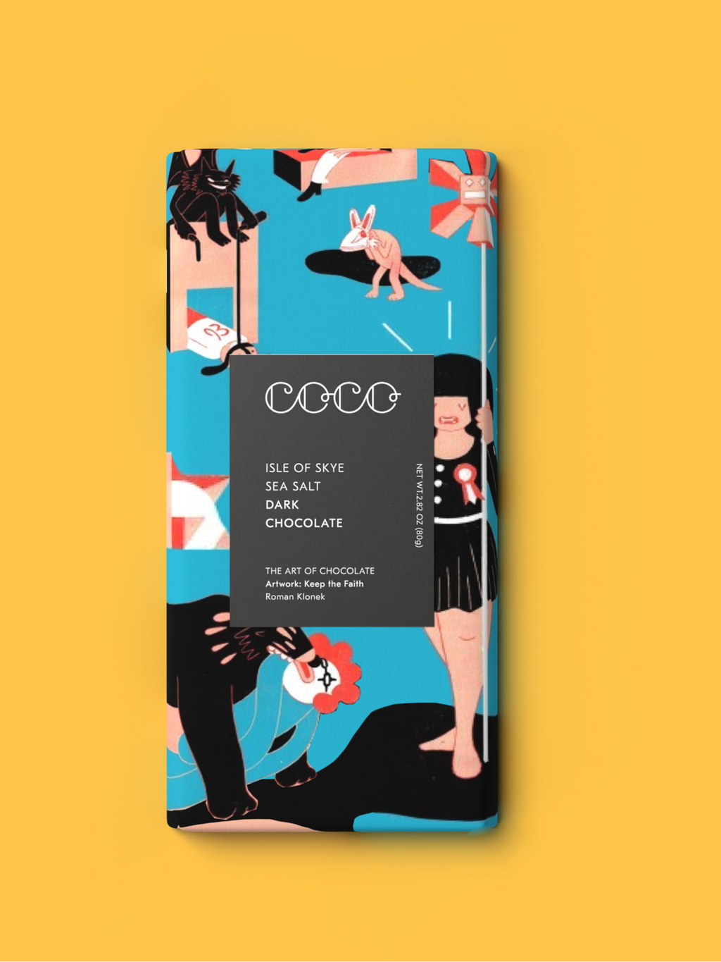 Isle of Skye Sea Salt Dark Chocolate Bar by COCO Chocolatier