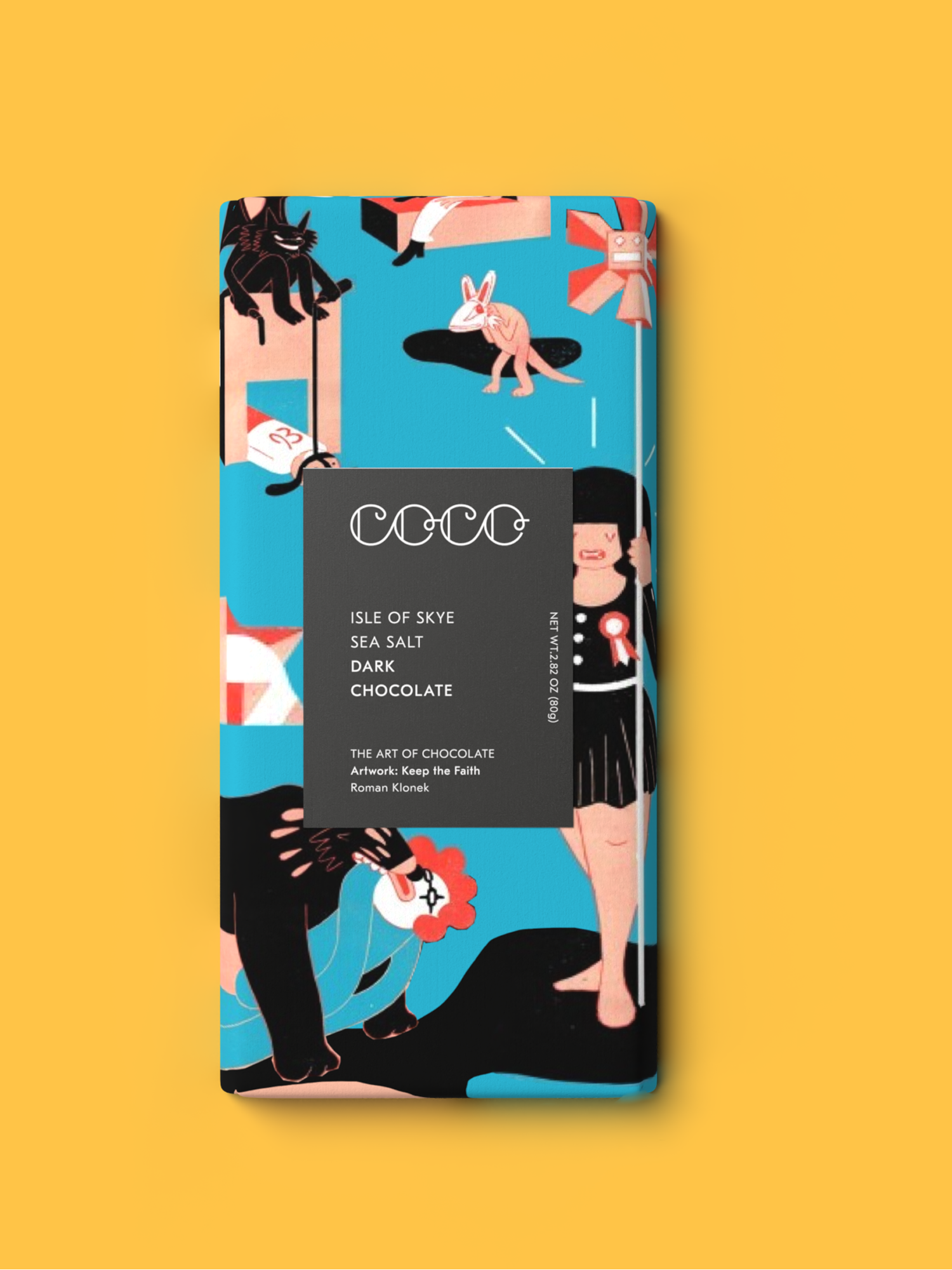 Isle of Skye Sea Salt Dark Chocolate Bar by COCO Chocolatier