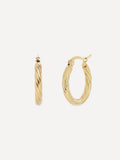 Shearwater Gold Hoop Earrings by And Danu