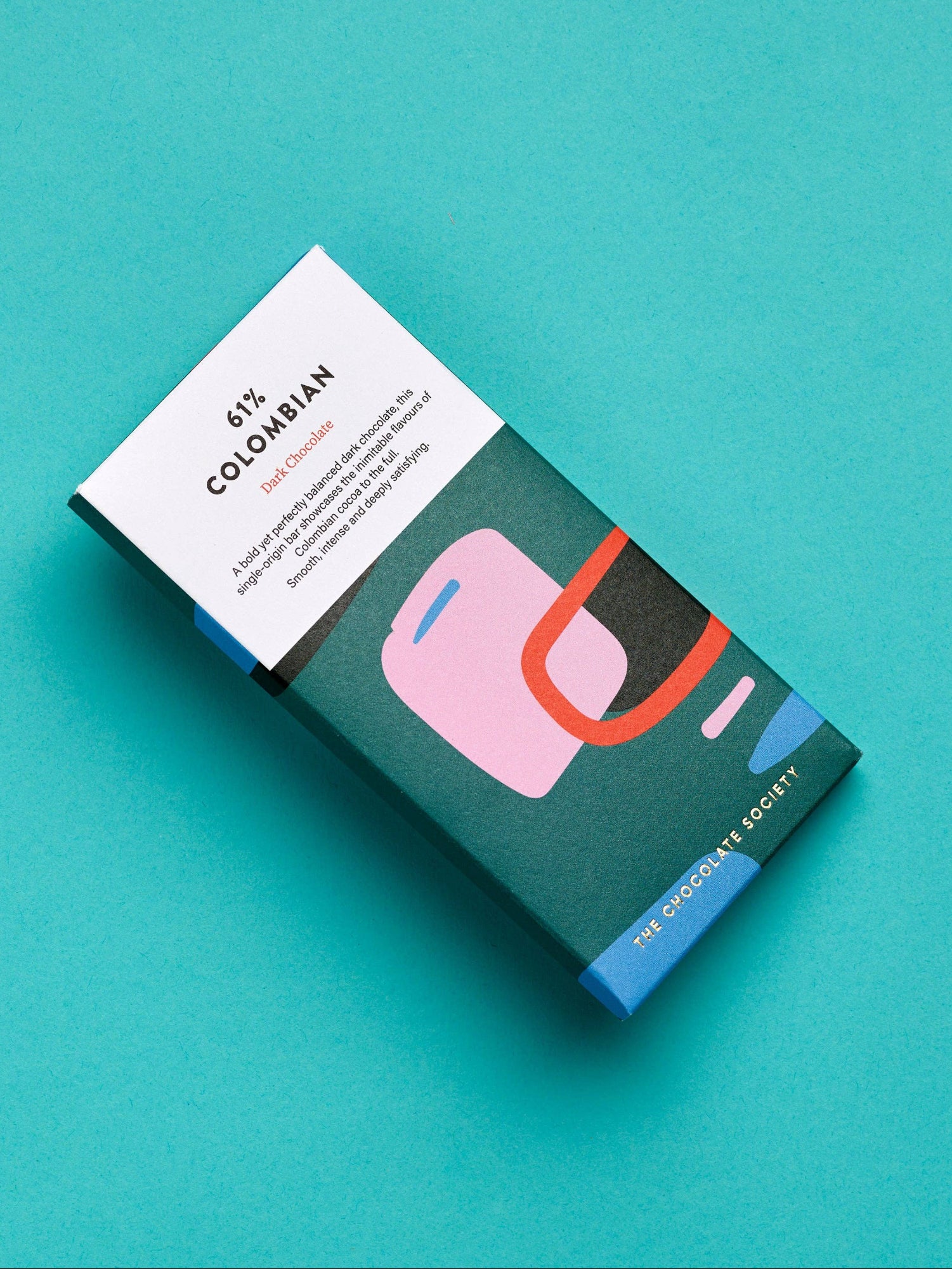 Dark Colombia 61% Chocolate Bar by The Chocolate Society