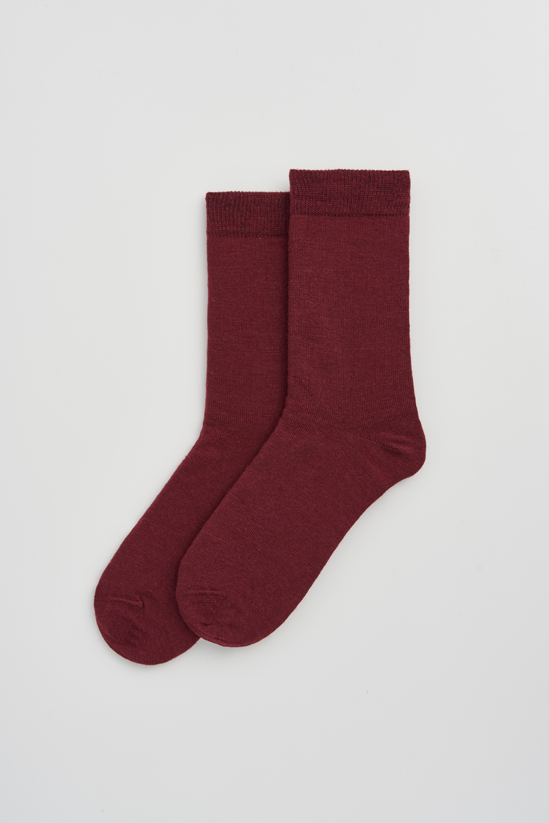 Merino Socks - Dark Plum