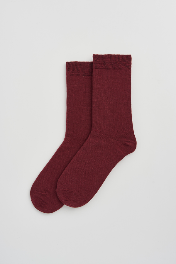 Merino Socks - Dark Plum