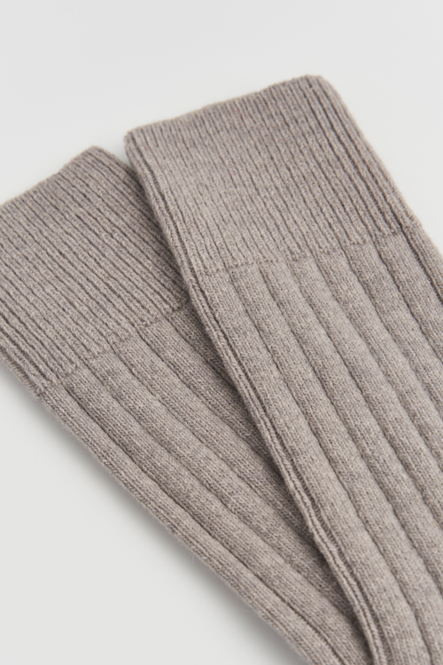 Bed Socks - Grey Merino