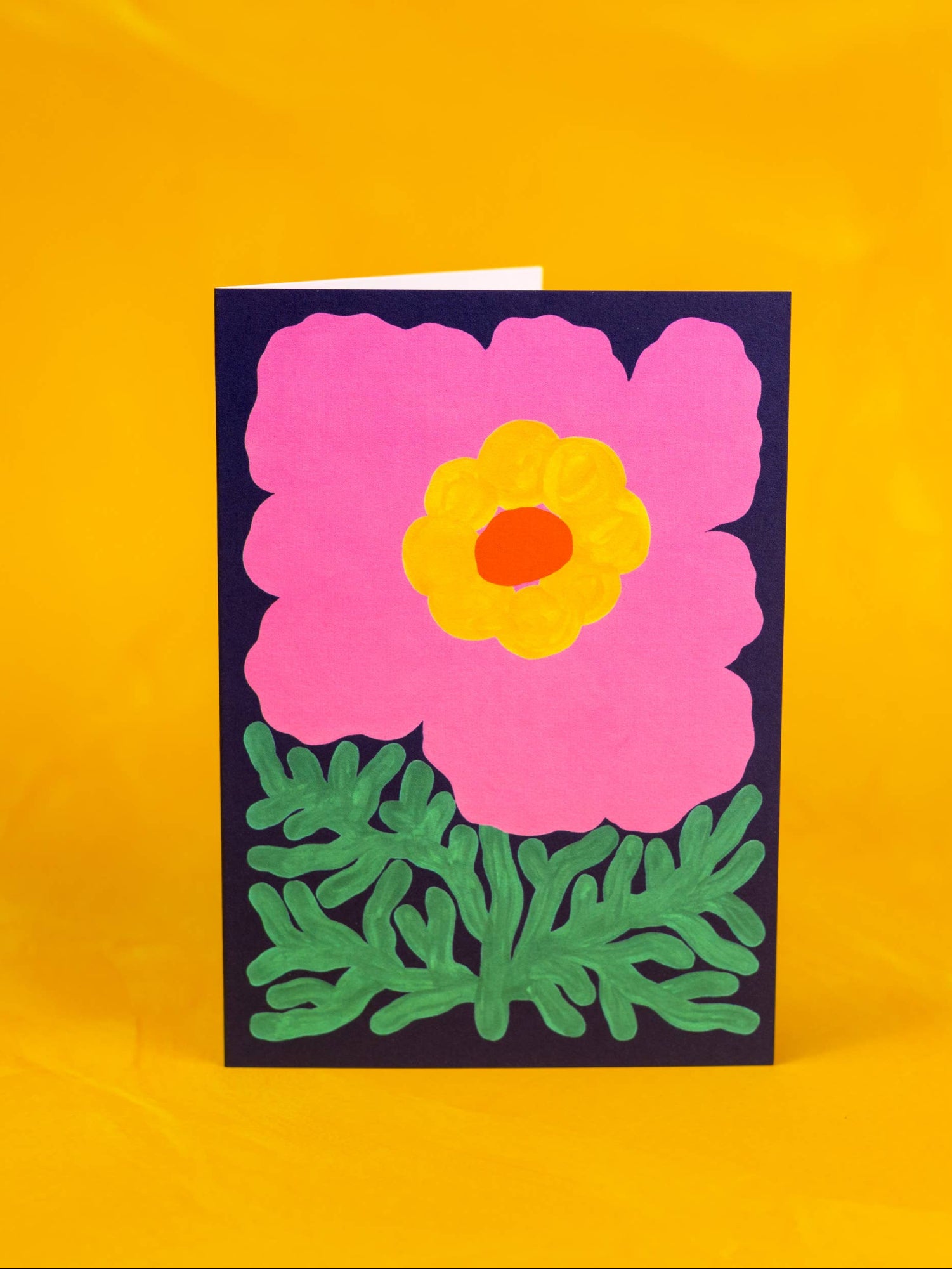 Poppy Greetings Card by Liv Kee