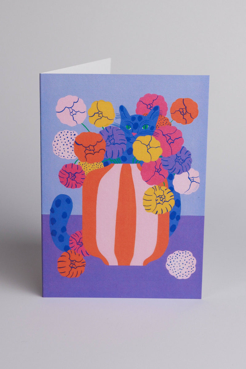 Colourful Blue Cat