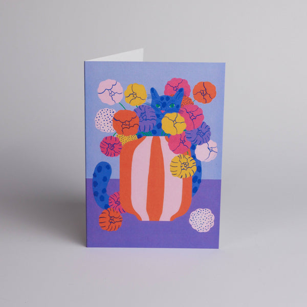 Colourful Blue Cat