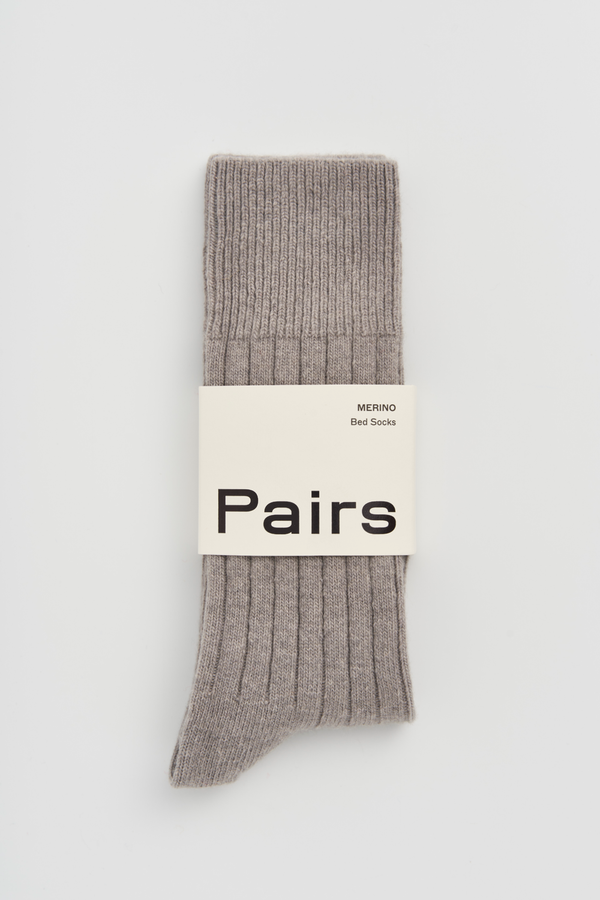 Bed Socks - Grey Merino