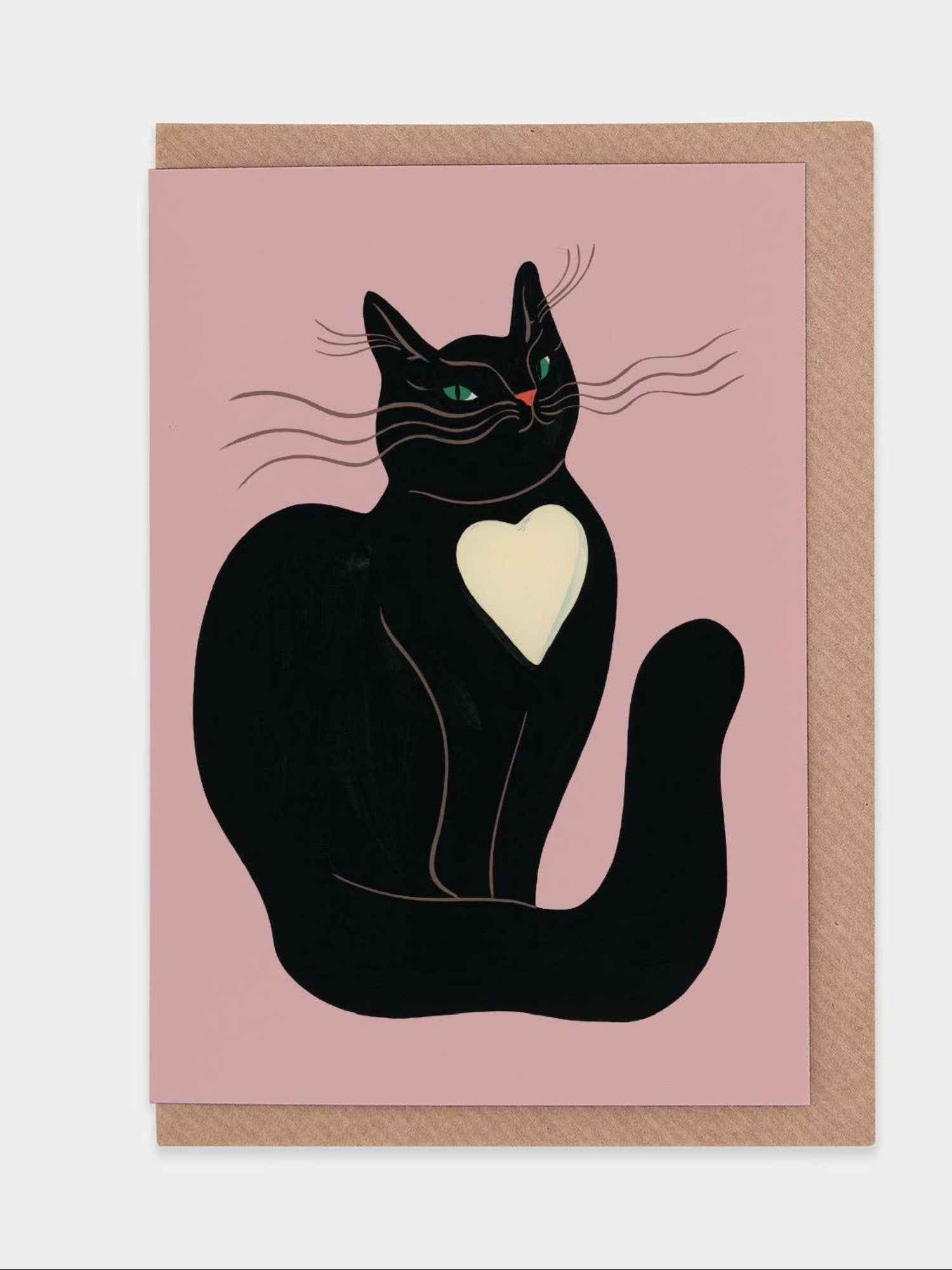 Noir Greetings Card by Agathe Singer