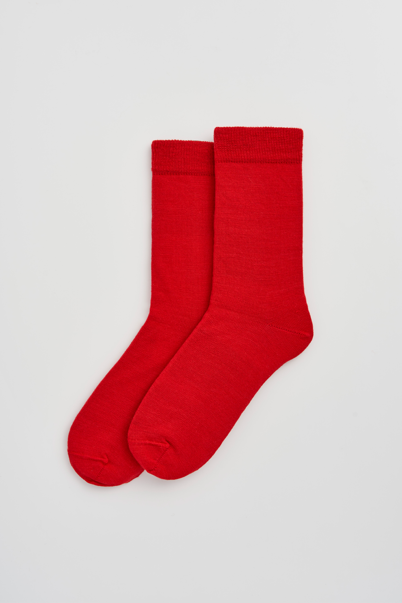 Postbox Red Merino Socks: Medium (UK 8-10)