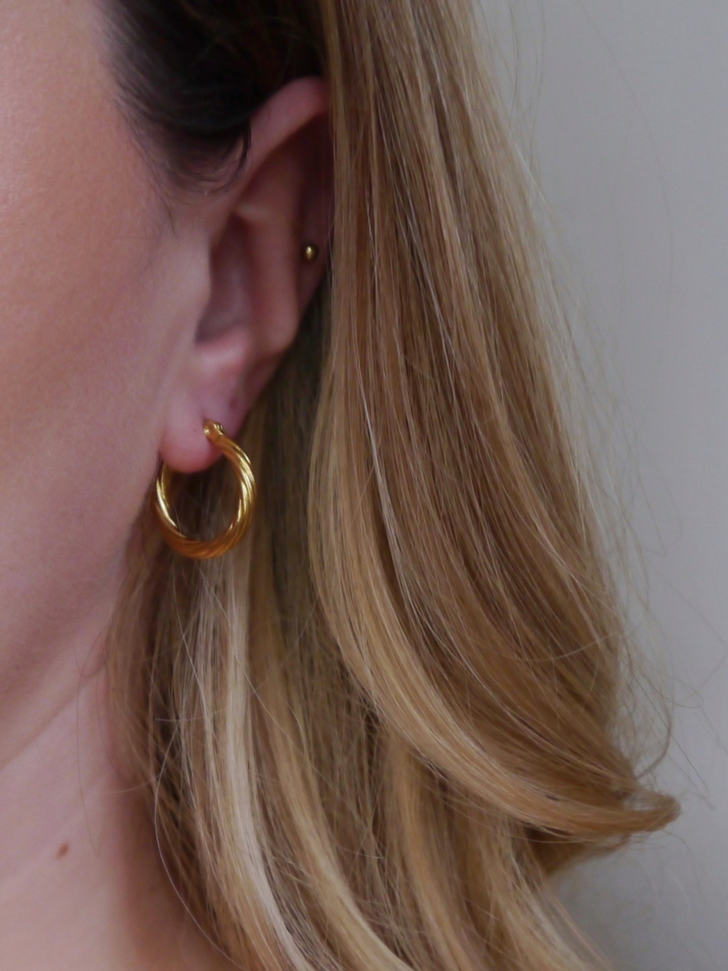 Shearwater Gold Hoop Earrings by And Danu