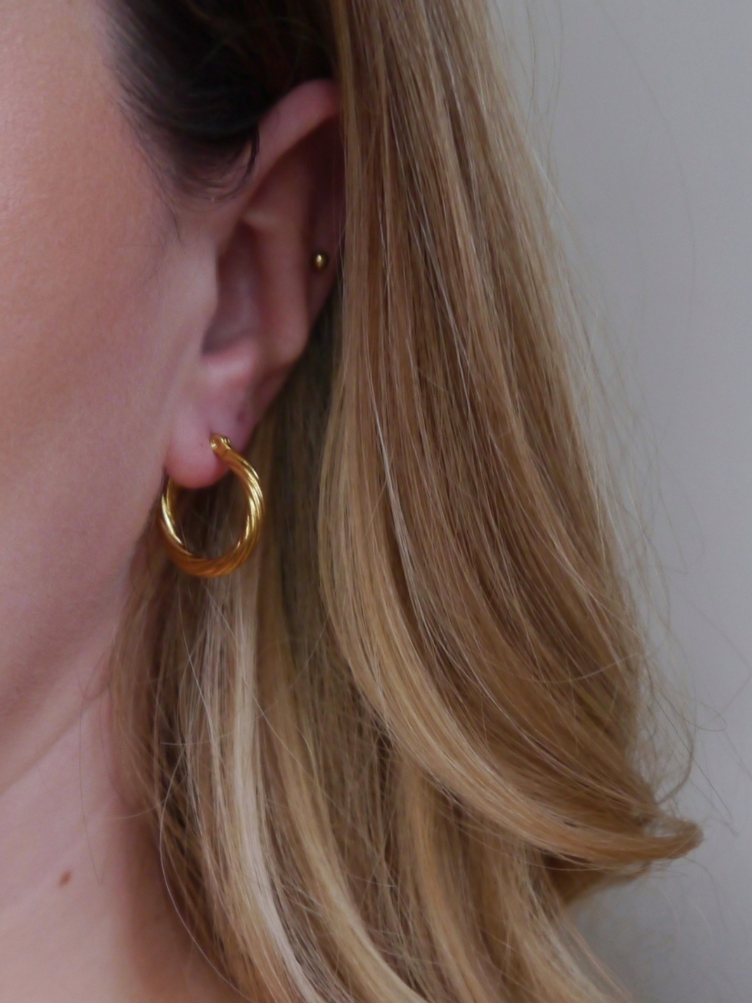 Shearwater Gold Hoop Earrings by And Danu