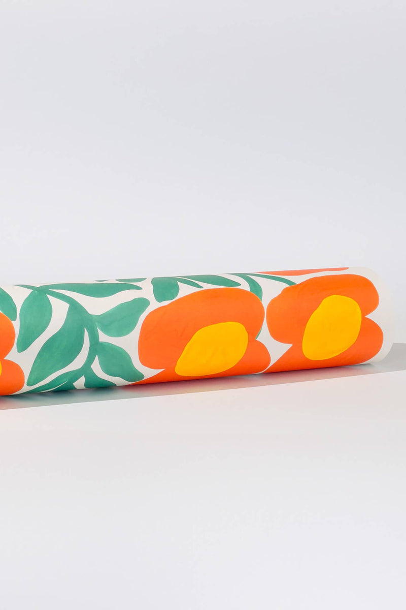 Fluttering Flowers Gift Wrap