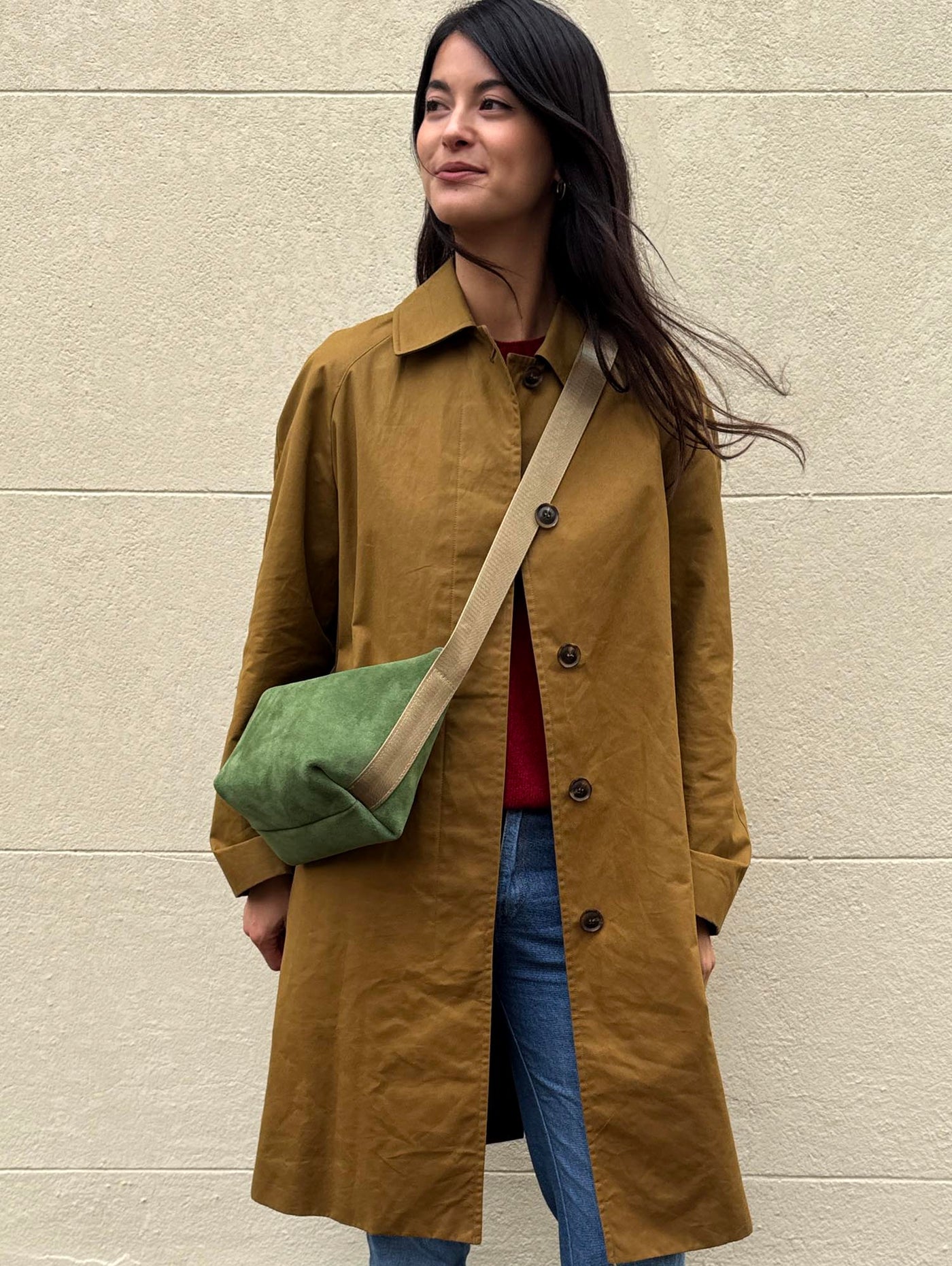 A5 - Khaki Green Suede}