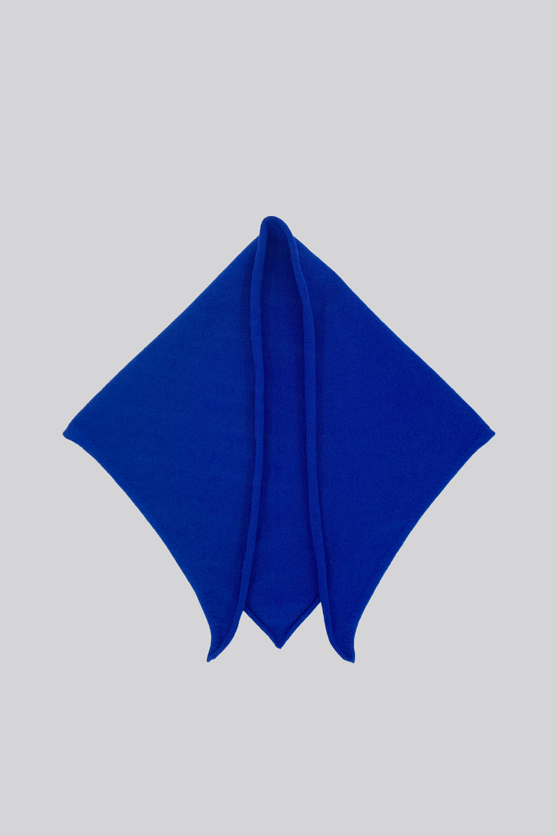 Cashmere neckerchief - Cobalt