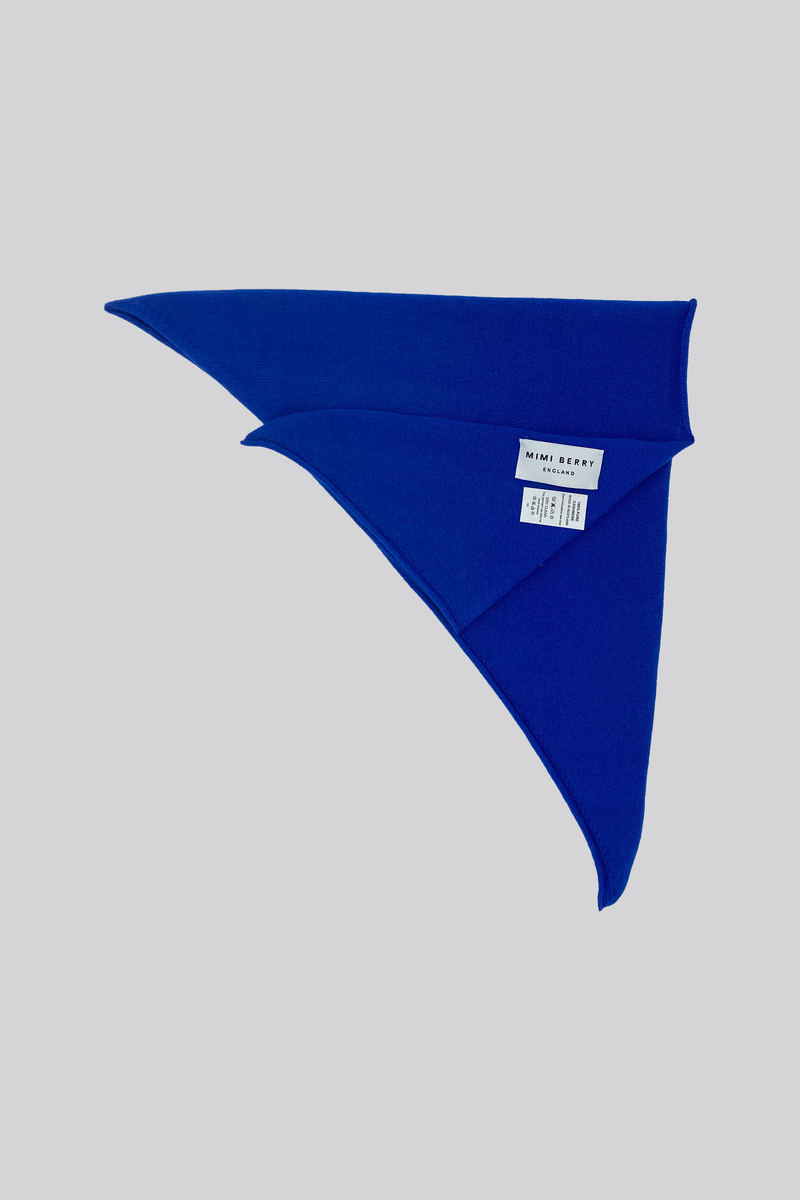 Cashmere neckerchief - Cobalt