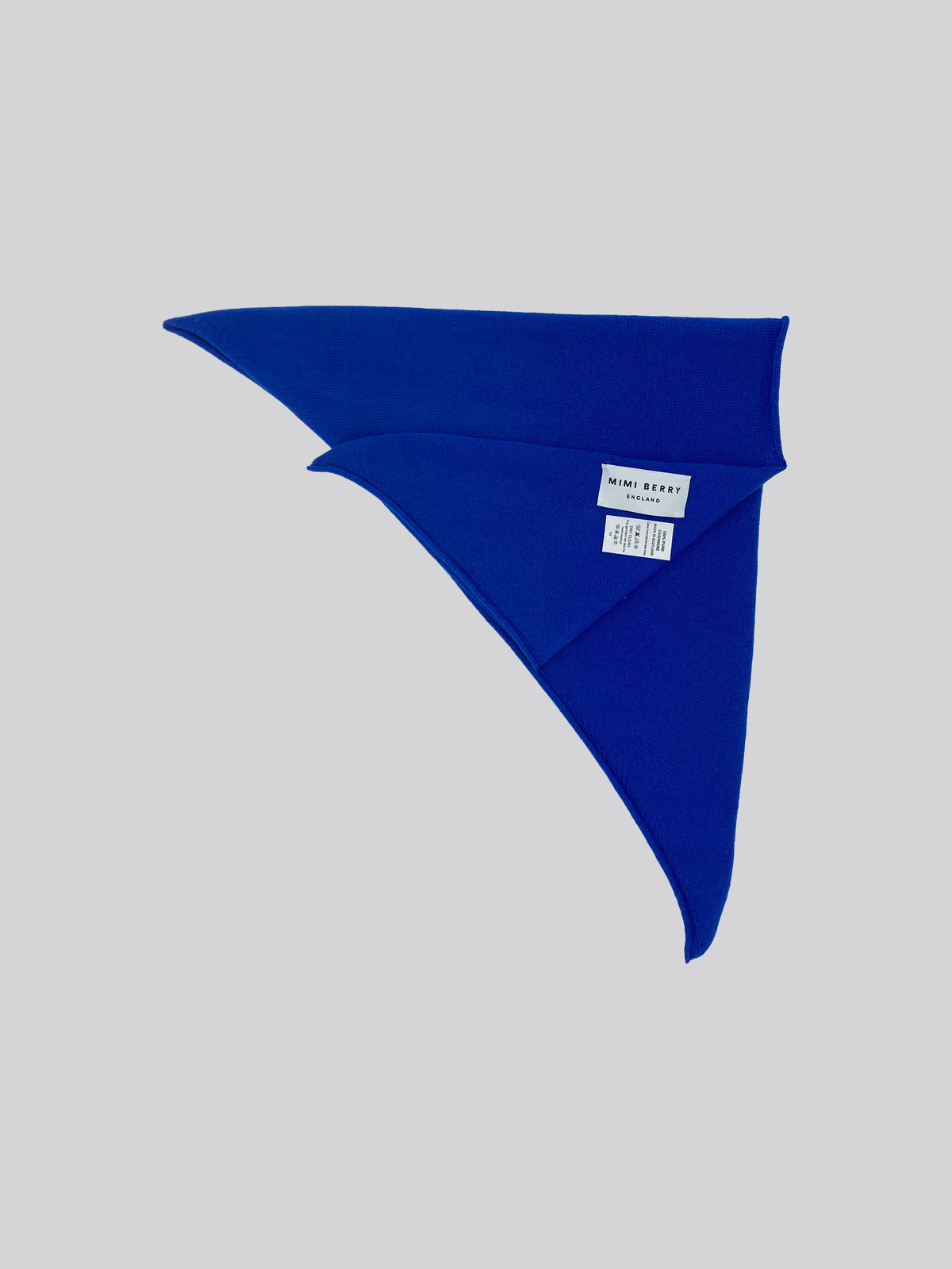 Cashmere neckerchief - Cobalt