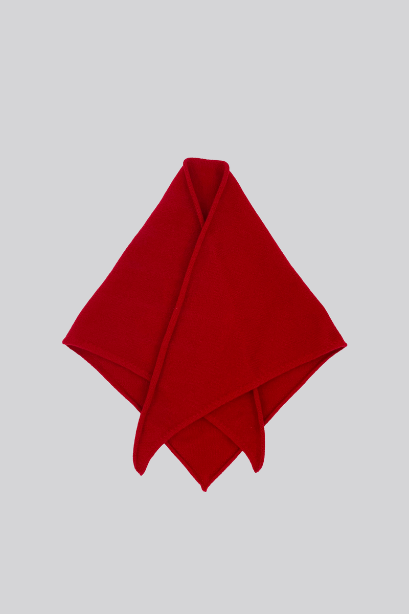 Cashmere neckerchief - Ruby