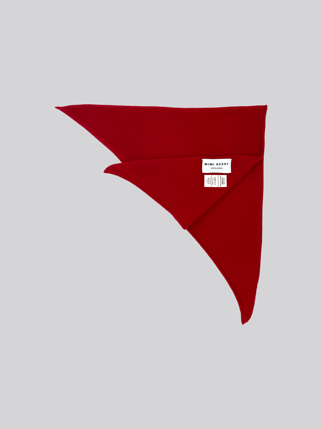 Cashmere neckerchief - Ruby