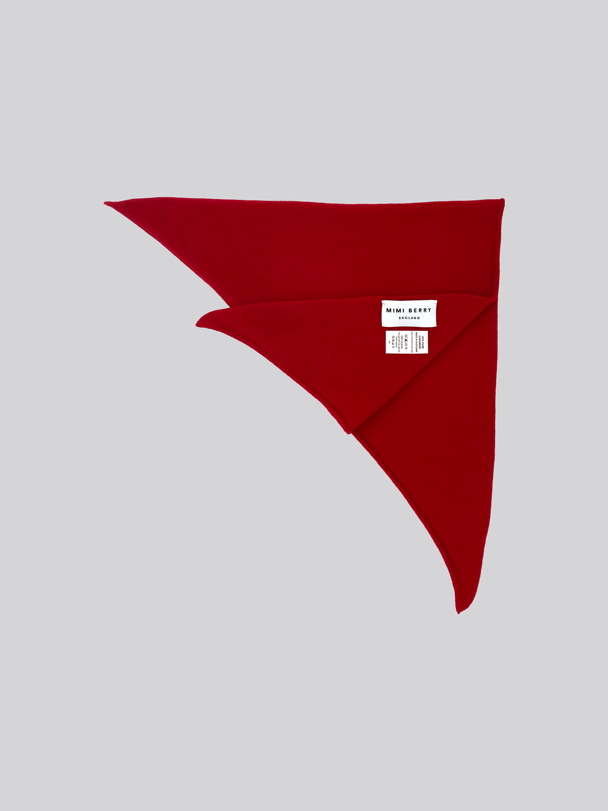 Cashmere neckerchief - Ruby