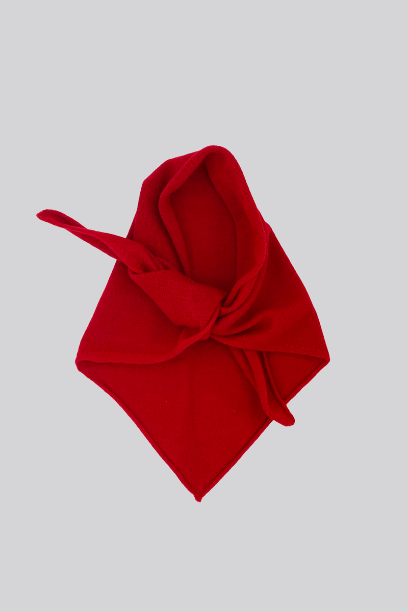 Cashmere neckerchief - Ruby