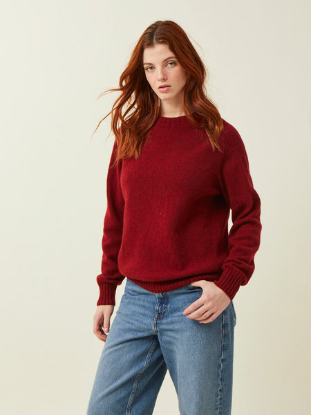 Crew Neck Knit - Claret