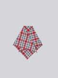 100% Cotton Scarf - Red, Blue & White Check