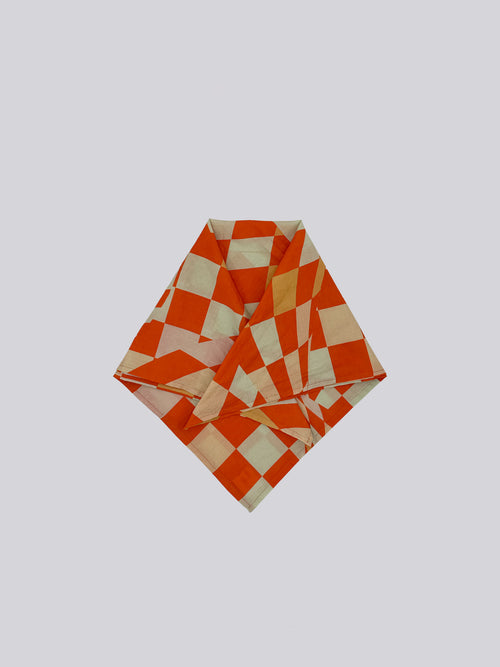 100% Cotton Scarf - Geometric Print