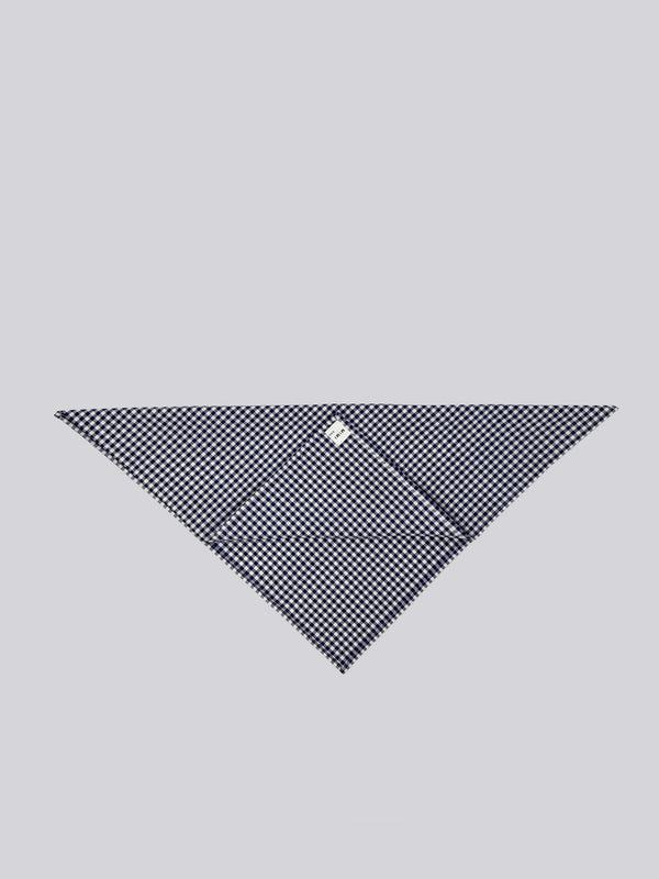 100% Cotton Scarf - Navy Gingham