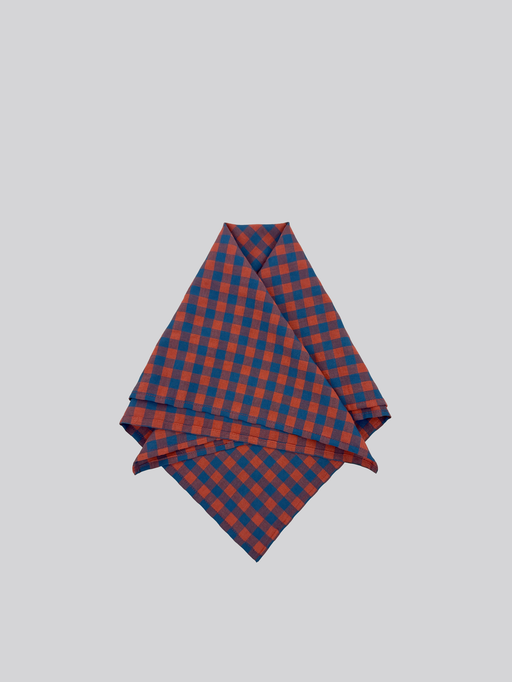 Poly Cotton Scarf - Gingham Check